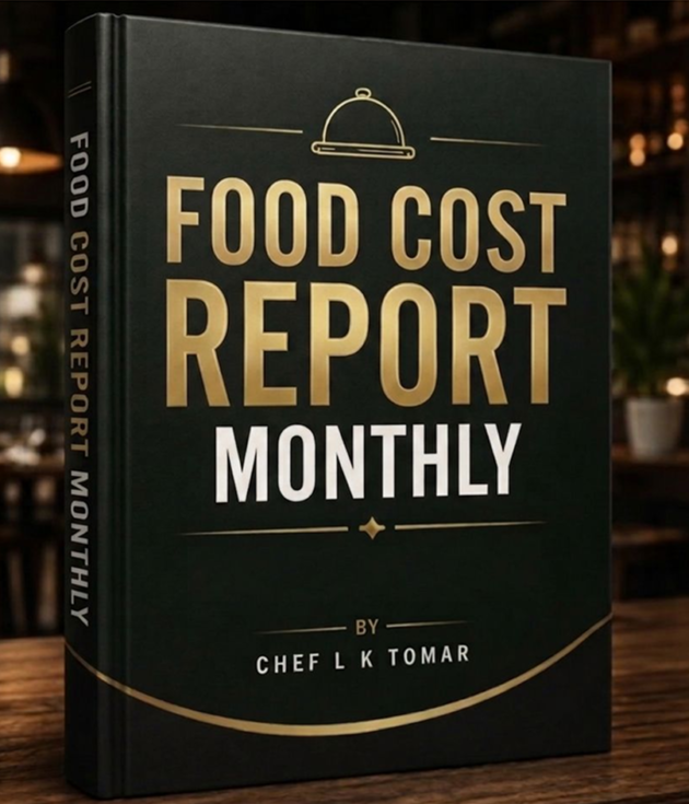 MONTHLY FOOD COST REPORT BY CHEF L K TOMAR