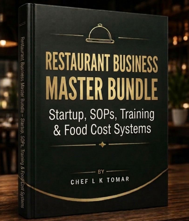 RESTAURANT BUSINESS MASTER BUNDLE – STARTUP, SOPS, TRAINING & FOOD COST SYSTEMS